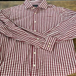 Jachs Red and White Gingham Casual Shirt